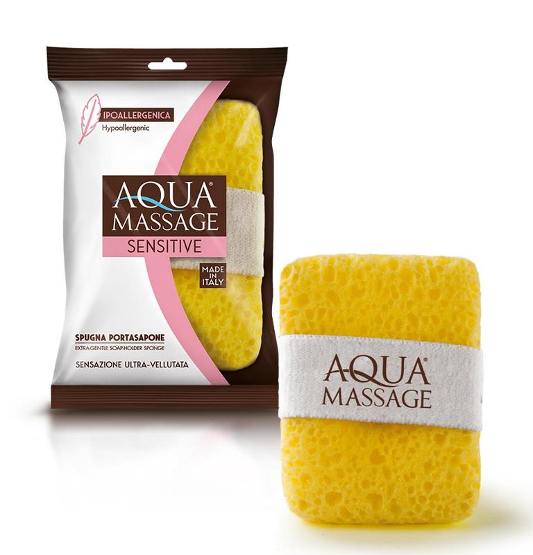 Aqua Massage Soap Holder Gentle Sponge Mit - Click Image to Close