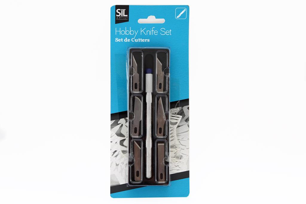 Hobby Knife Set 7 Piece - Click Image to Close