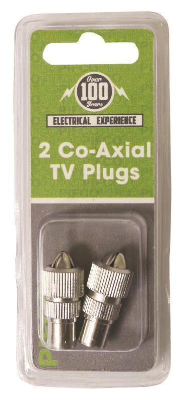 TV Coax Plugs 2 Pack - Click Image to Close