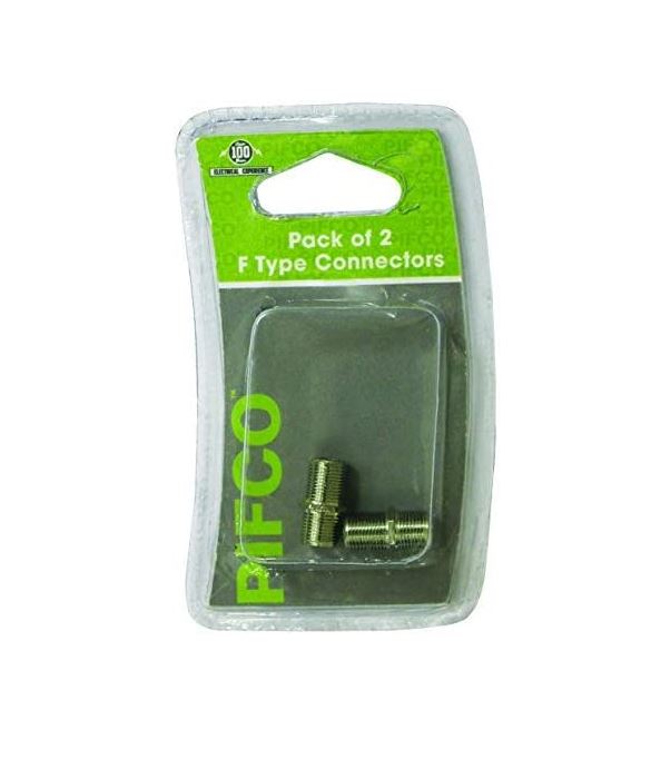 Type F Male Connectors 2 Pack - Click Image to Close