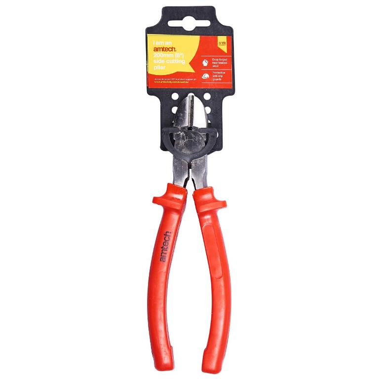 Amtech 8" Superior Side Cutting Plier - Click Image to Close