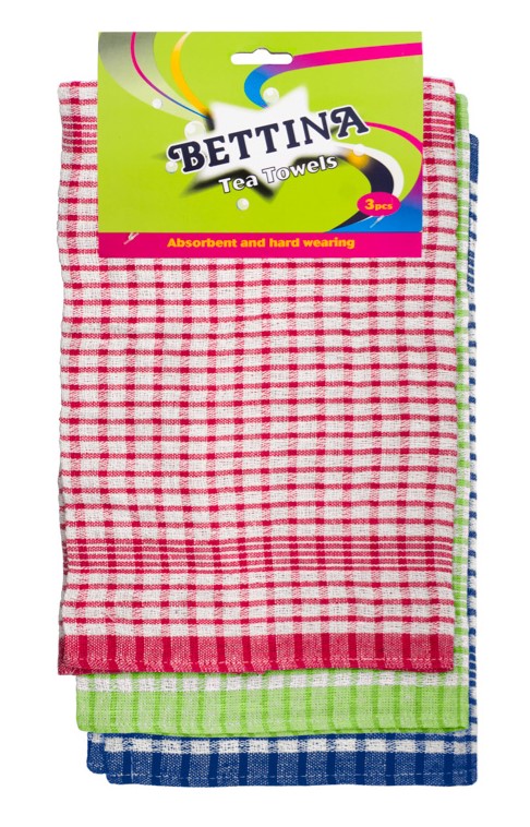 Bettina 3pc Cotton Tea Towels - Click Image to Close