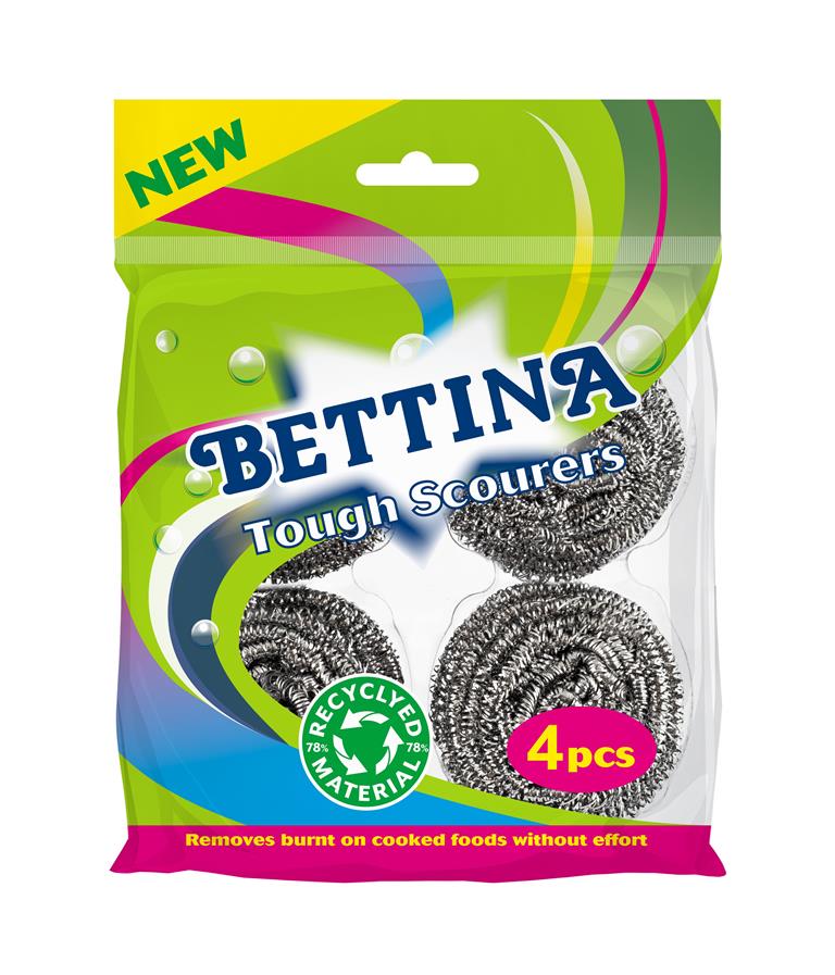 Bettina 6 Pc Tough Spiral Scourers - Click Image to Close