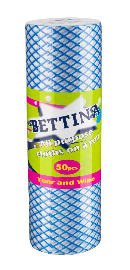 Bettina 50 Pc All Purpose Cloths On A Roll - Click Image to Close