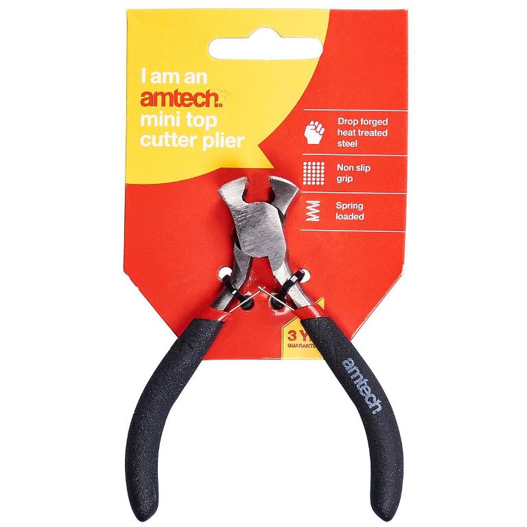 Amtech Mini Top Cutter Plier With Spring - Click Image to Close