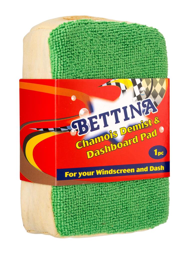 Bettina 1Pc Chamois Demist/Microfibre Pad - Click Image to Close