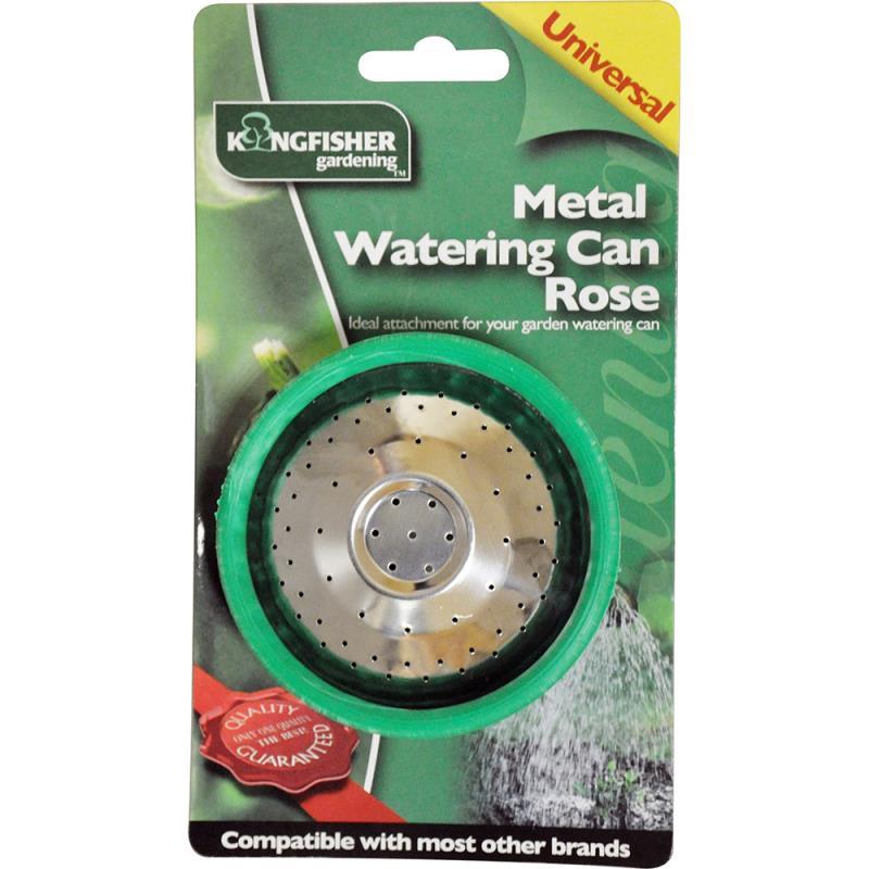Metal Watering Can Rose - Click Image to Close