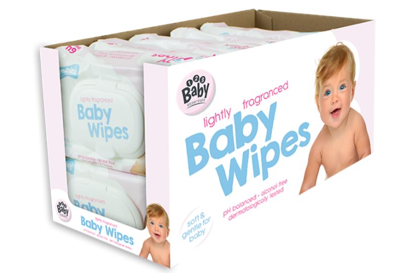 Fragrance Baby Wipes 64 Pack - Click Image to Close
