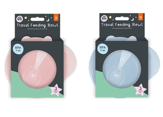 Travel Feeding Bowl And Spoon Set - Click Image to Close