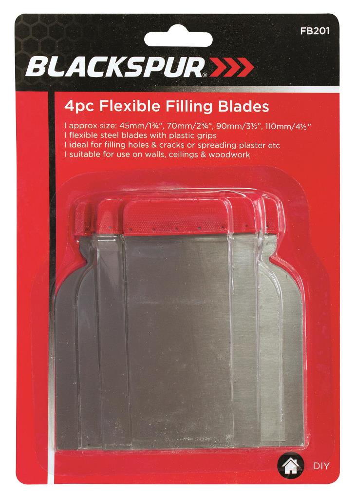 Blackspur 4 Pack Flexible Filling Blades - Click Image to Close