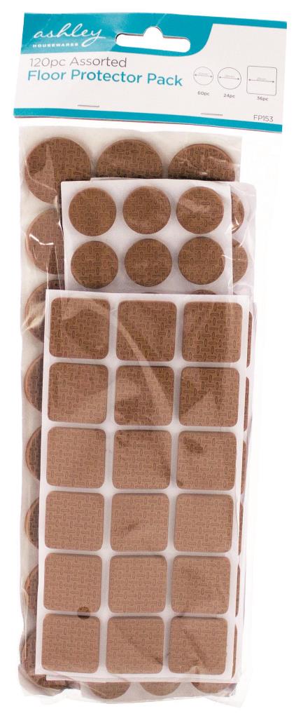 Blackspur Assorted Floor Protector 120 Pack - Click Image to Close