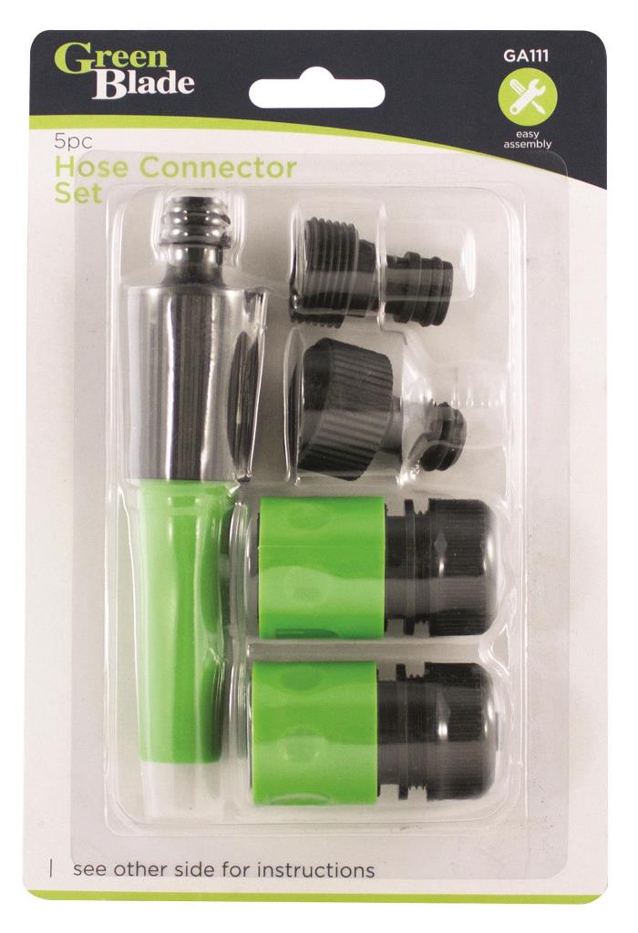 Blackspur 5 Piece Hose Connector Set - Click Image to Close