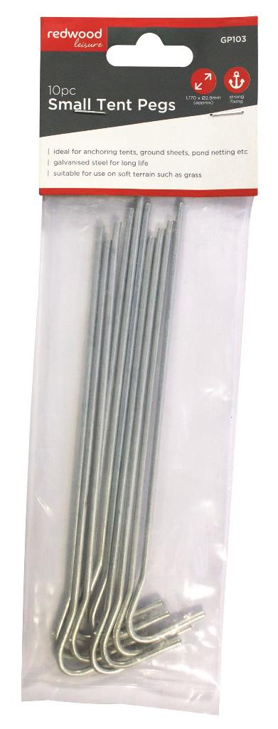 Blackspur 10Pc Small Tent Pegs - Click Image to Close