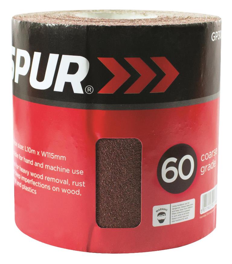 Blackspur Aluminium Oxide Finishing Paper - Grade 60 - Click Image to Close