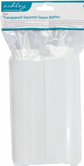 2pc Transparent Squeeze Sauce - Click Image to Close