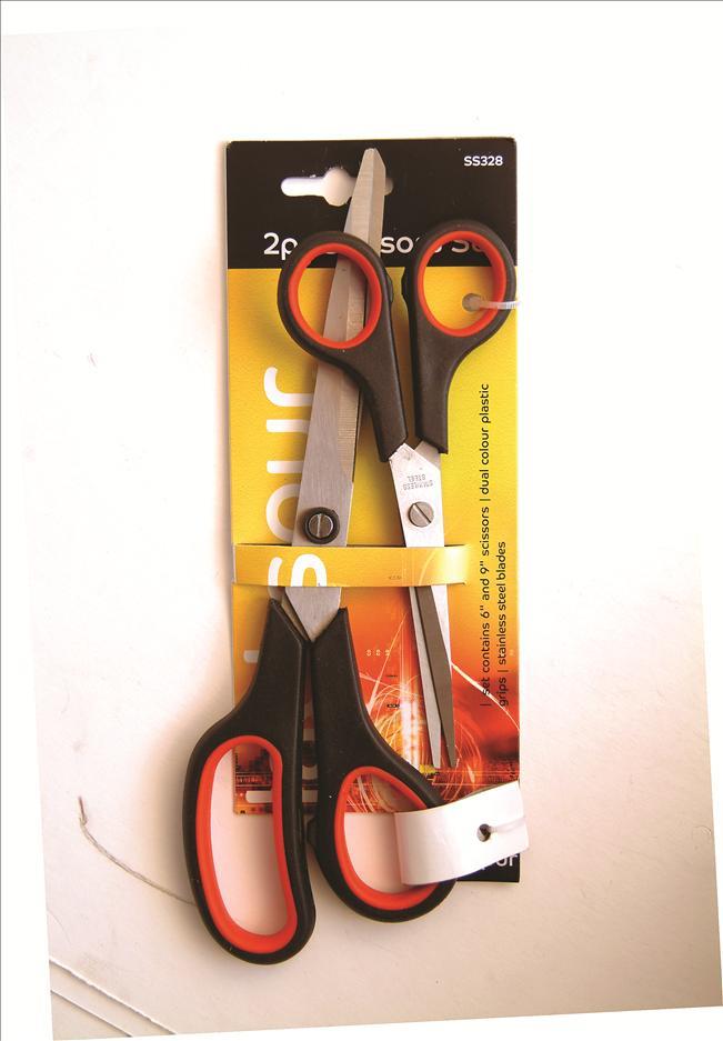 Blackspur 2 Pack Scissors Set - 1.5mm Blade - Click Image to Close