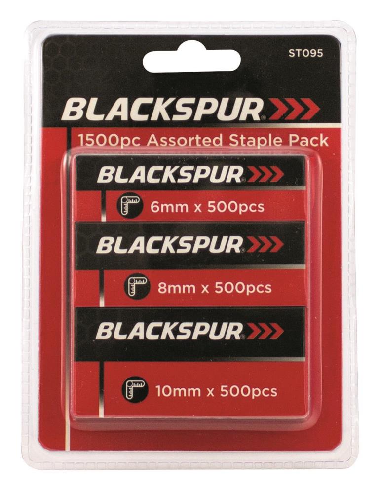 Blackspur Assorted Staple 1500 Pack - Click Image to Close