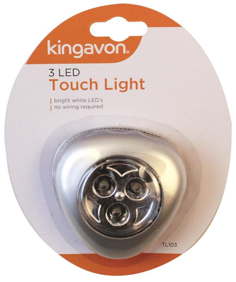 Blackspur 3 Led Triangle Touch Light - Click Image to Close