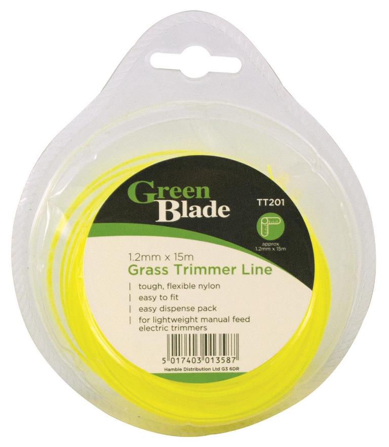 BLACKSPUR 1.2MM x 15M GRASS TRIMMER LINE - Click Image to Close