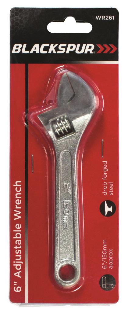 Blackspur 6" Adjustable Wrench - Click Image to Close