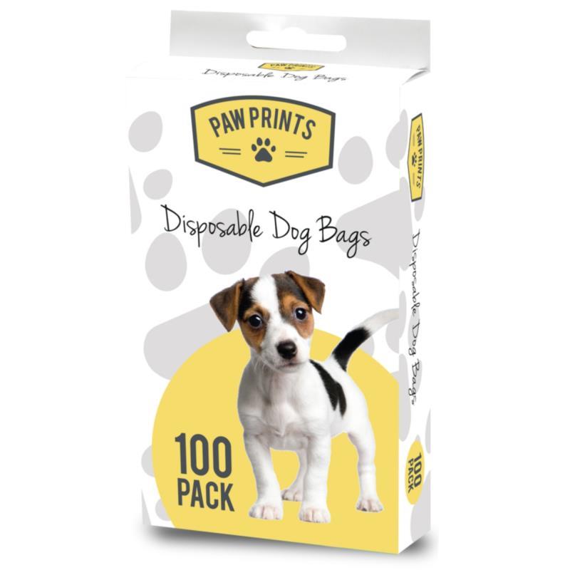 Disposable Doggy Poop Bags 100 Pack - Click Image to Close