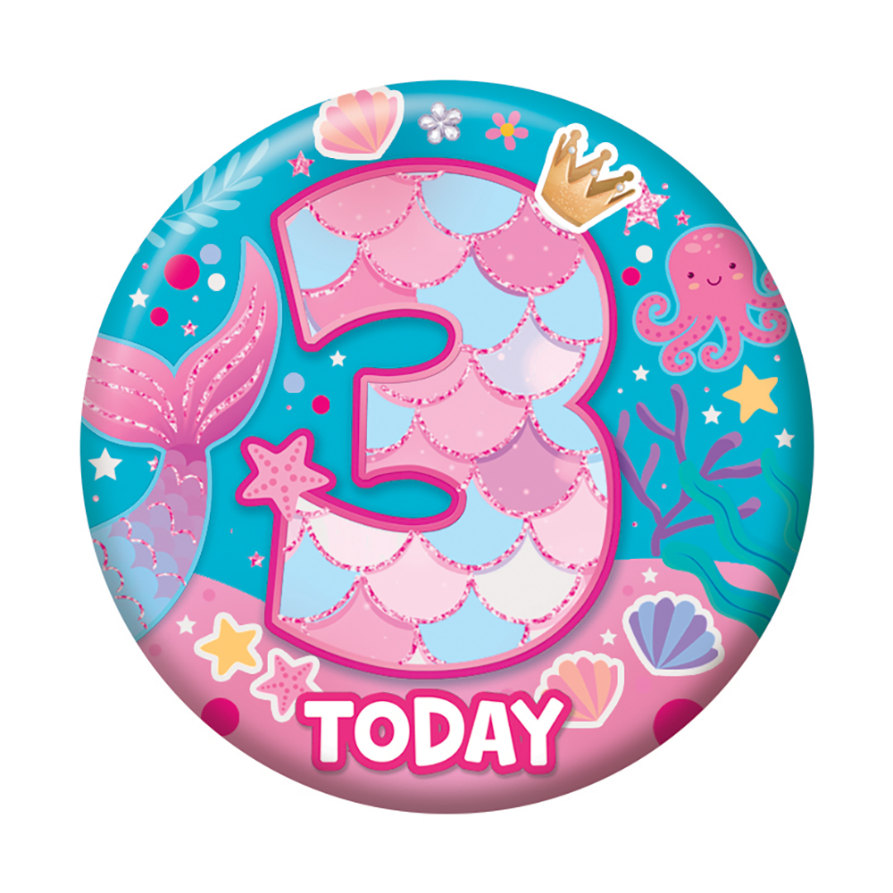 Badges 5.5cm - Age 03 Female - Click Image to Close
