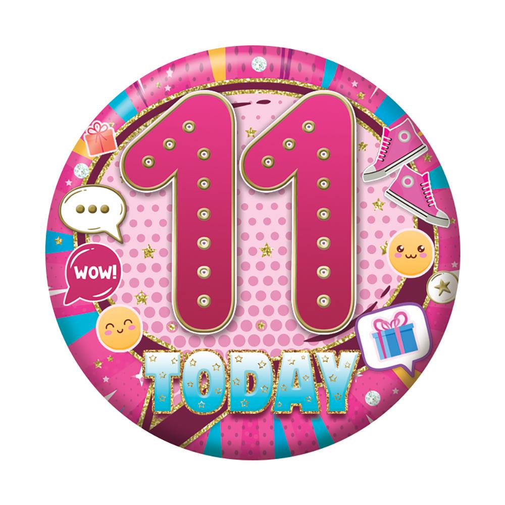 Badges 5.5cm - Age 11 Female - Click Image to Close