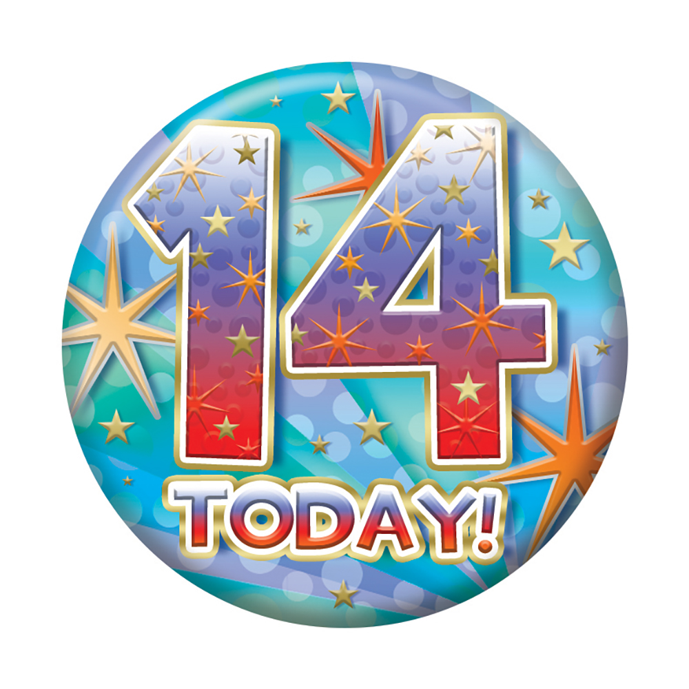 Badges 5.5cm - Age 14 Open - Click Image to Close