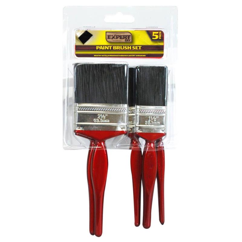 Paint Brush Set 5 Pack - Click Image to Close