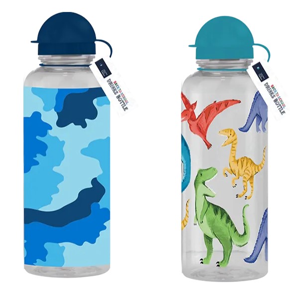 Boys Printed Drinks Bottle 600ml - Click Image to Close