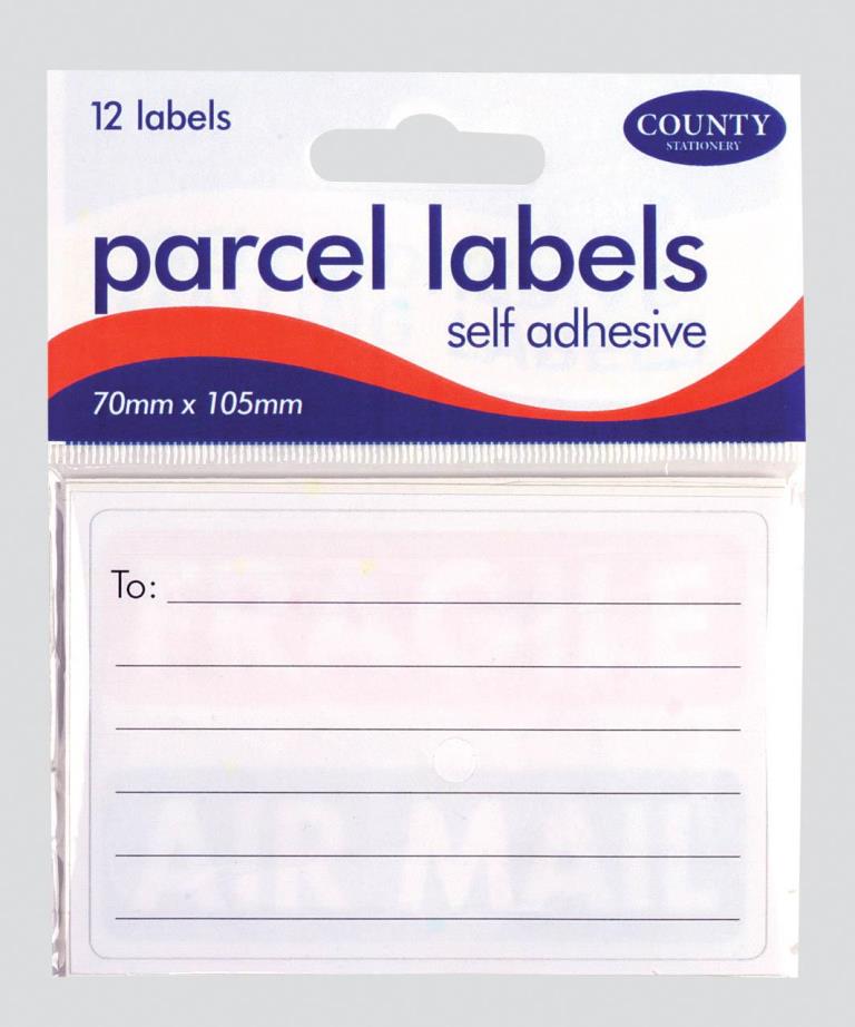County Parcel Labels 70mm X 105mm - Click Image to Close