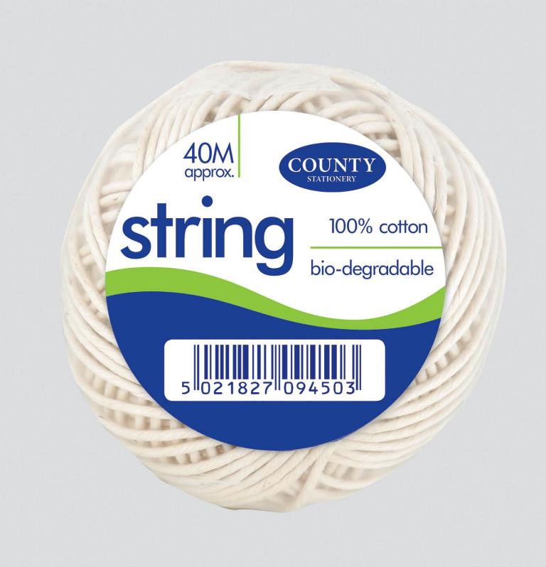 County Medium Cotton String Ball 40M - Click Image to Close