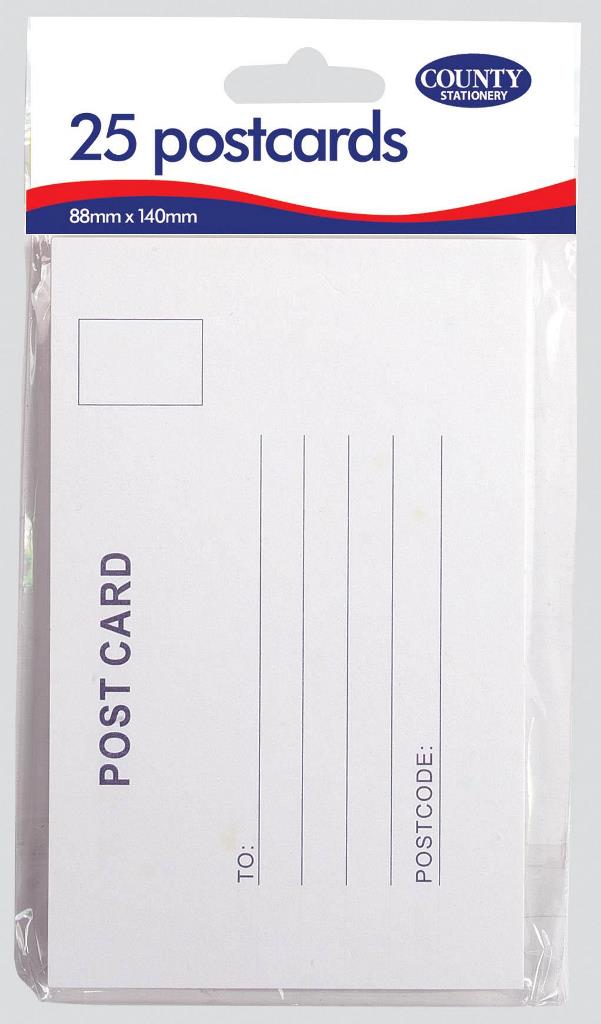 County Post Cards ( 88mm X 140mm ) 25 Pack - Click Image to Close