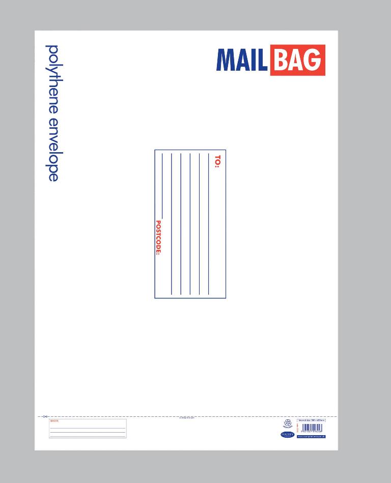 County Polythene Mail Bags Jumbo ( 50cm X 65cm ) 25 Pack - Click Image to Close