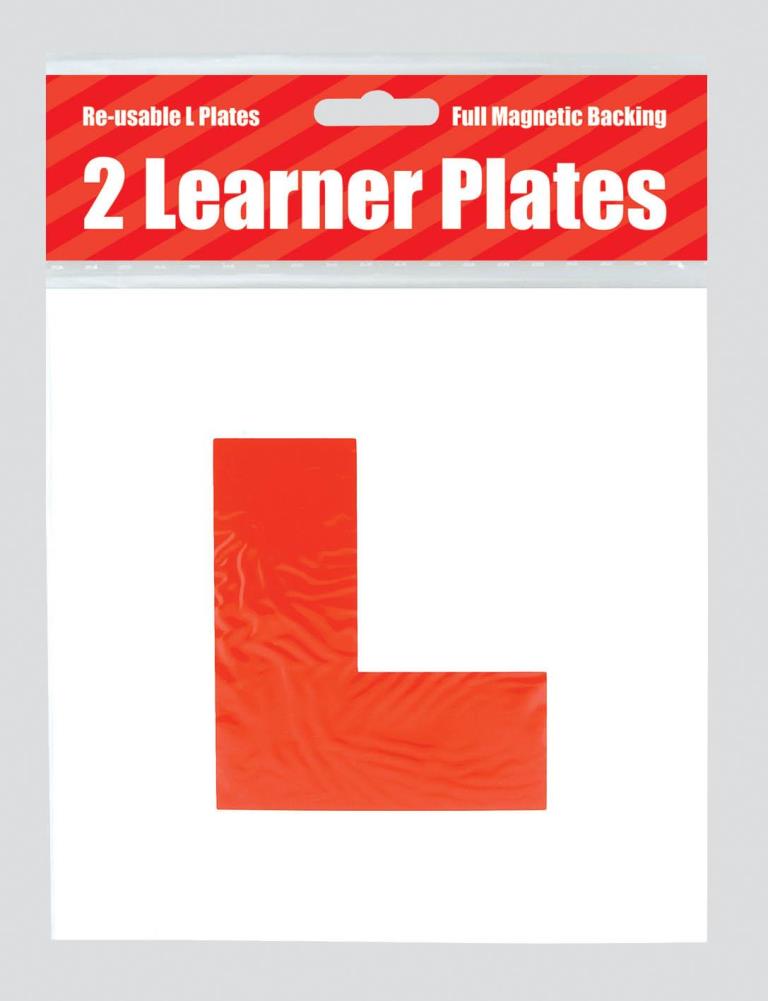 County All Magnetic Learner Driver Red L Plates 2 Pack - Click Image to Close