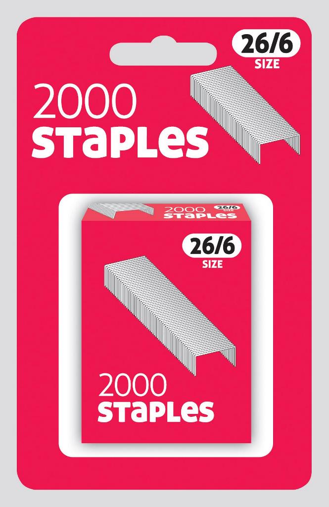 County Staples 26/6 2000 Pack - Click Image to Close