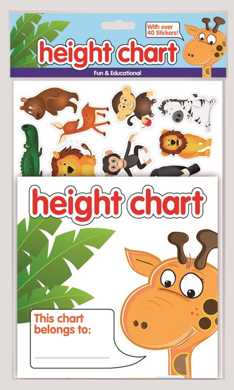 County Height Chart With Stickers - Click Image to Close