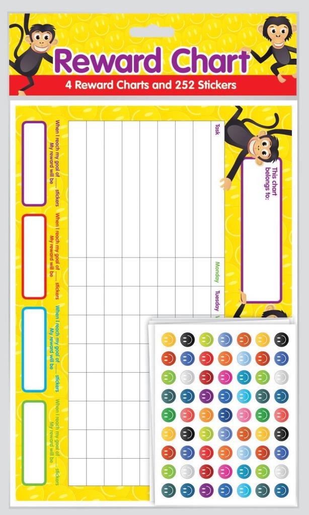 County Reward Chart With Stickers - Click Image to Close