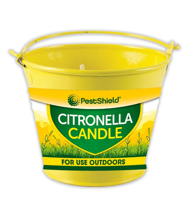 Citronella Metal Bucket Candle - Click Image to Close