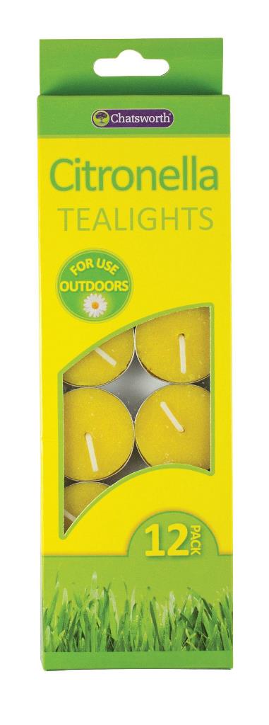 Tealights Citronella 12 Pack - Click Image to Close