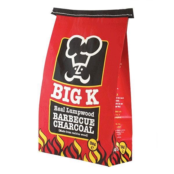 Big K BBQ Lumpwood Charcoal 3kg - Click Image to Close