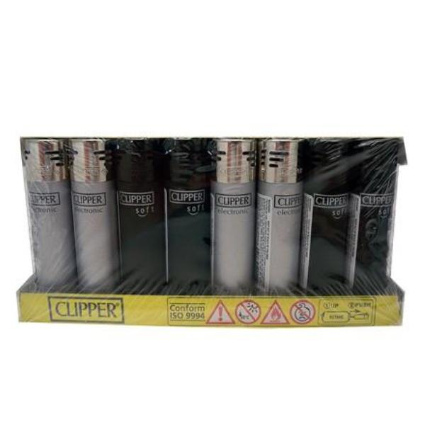 Clipper Electronic Lighter Large Pastel 40 Pack - Click Image to Close