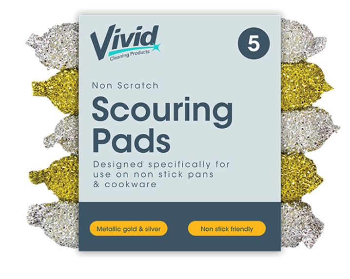 Non Scratch Scouring Pads 5Pack - Click Image to Close