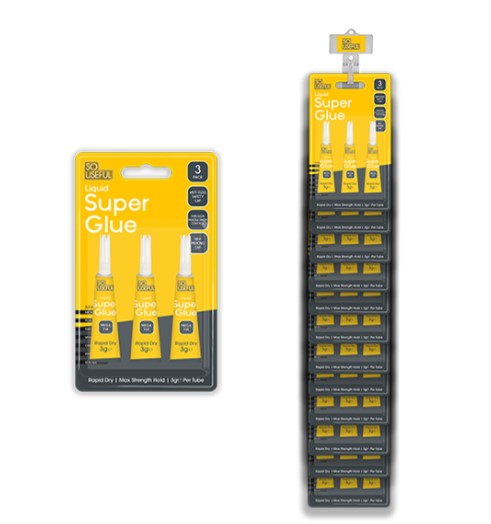 Super Glue 3G 3pk With Clip Strip - Click Image to Close