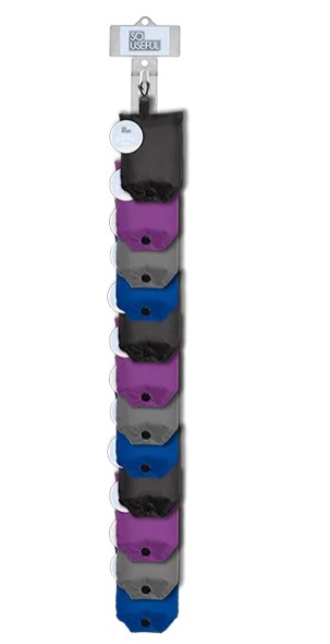 Fold Away Shopping Bag With Clip Strip - Click Image to Close