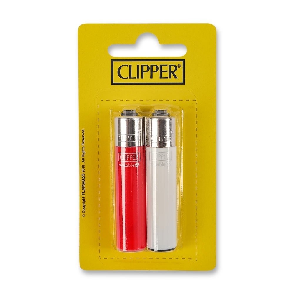 Clipper Micro Flint Solid Lighter 2 Pack X 12 ( 59p Each ) - Click Image to Close