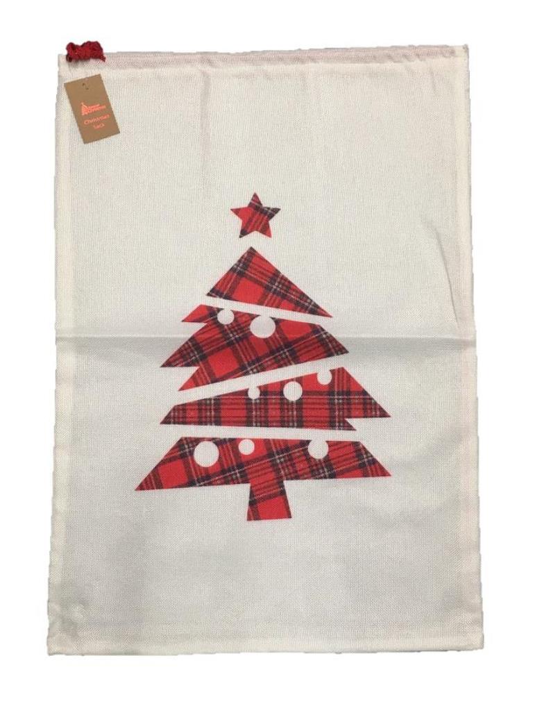 Red And Gold Reindeer Santa Sack 70X50cm - Click Image to Close