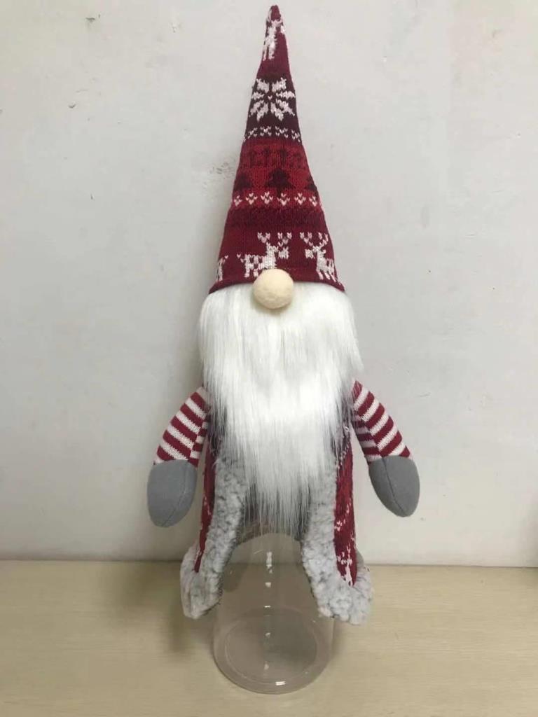 Gonk Red 50cm Nordic Christmas Candy Jar - Click Image to Close