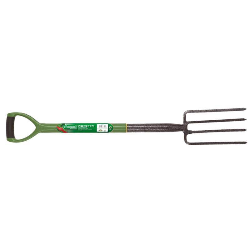 Garden Carbon Steel Digging Fork With Soft Grip Handle - Click Image to Close