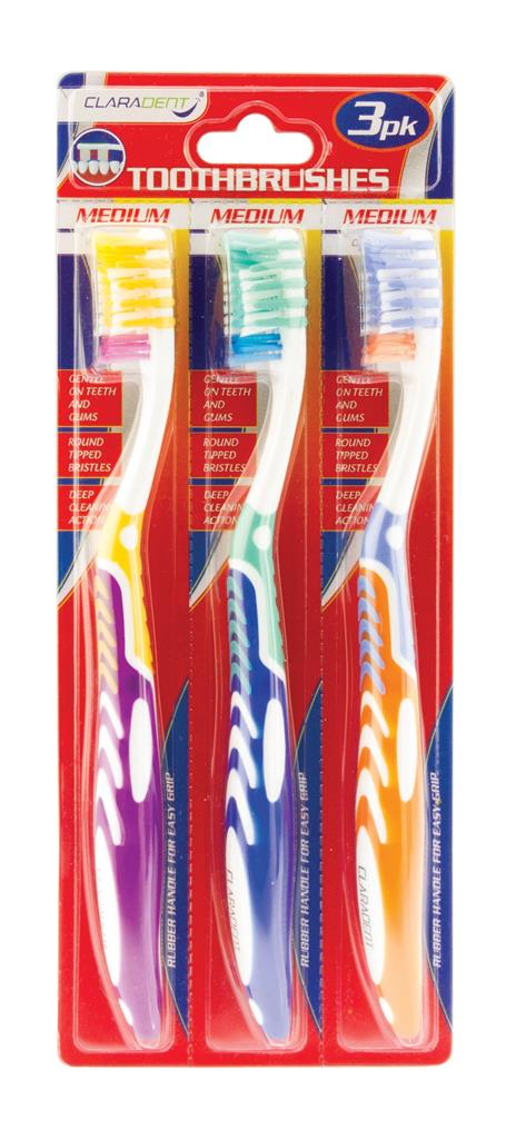 Adult Toothbrush 3 Pack - Click Image to Close